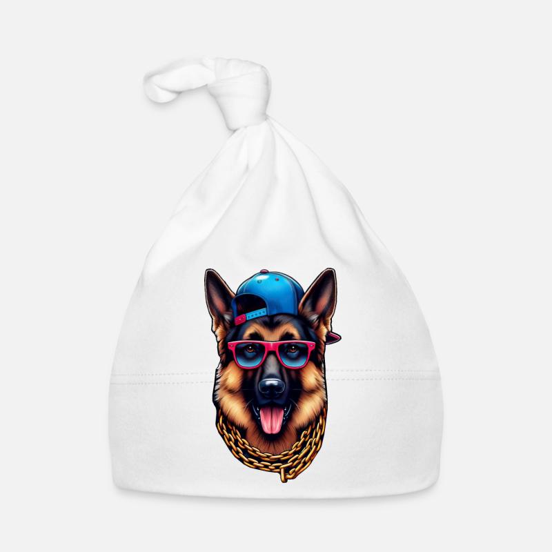 Deutscher Schäferhund Der Rapper Baby Bio-Mütze