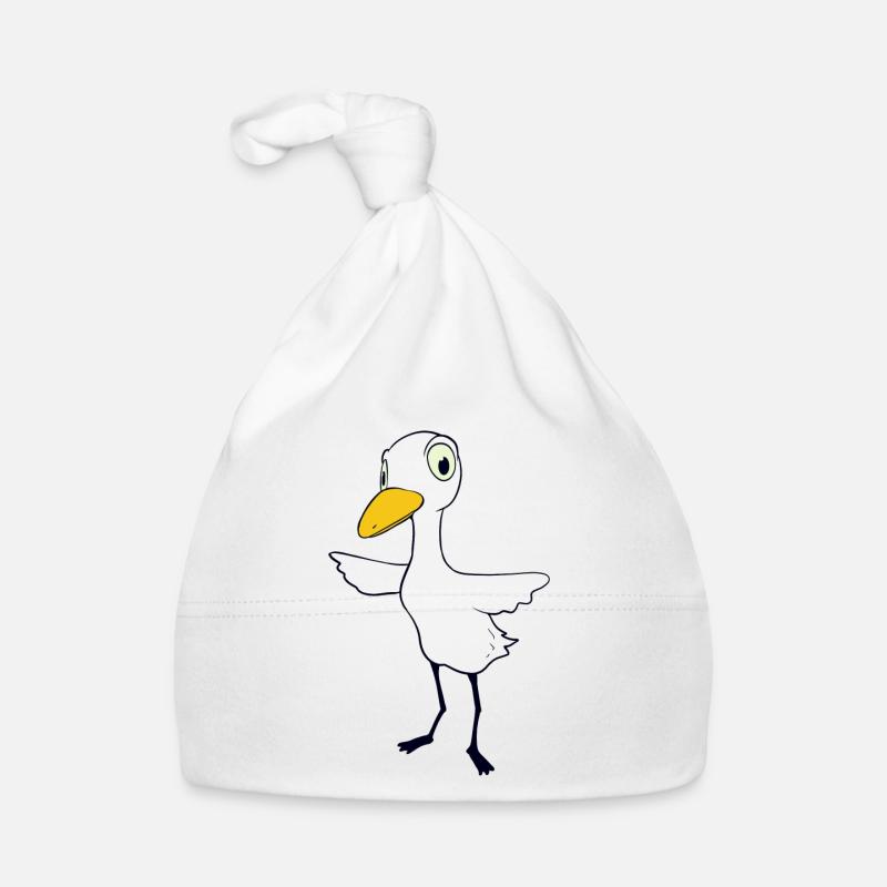Skeptical bird Organic Baby Cap