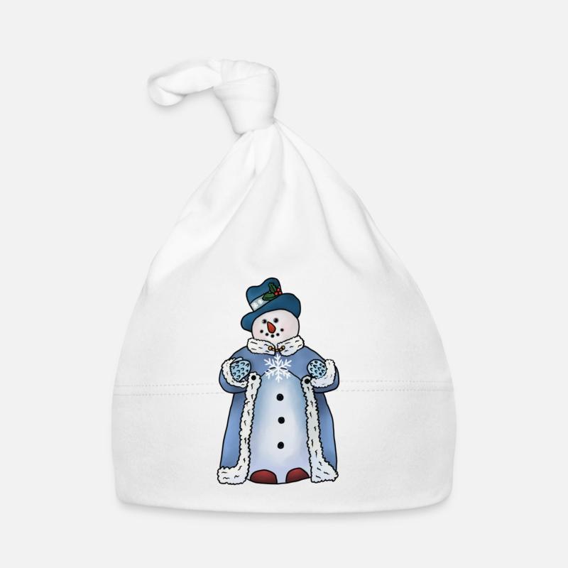 feiner Schneemann Baby Bio-Mütze