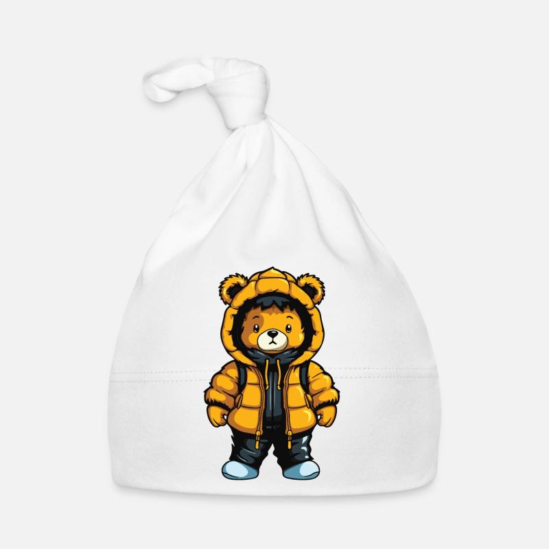 Bär Winter Comic Niedlich Baby Bio-Mütze