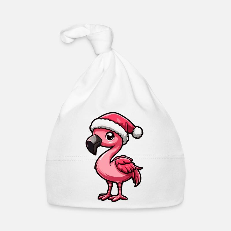 Flamingo Weihnachten Baby Bio-Mütze