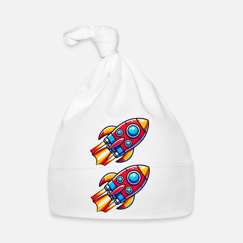 Rocket Comic Organic Baby Cap
