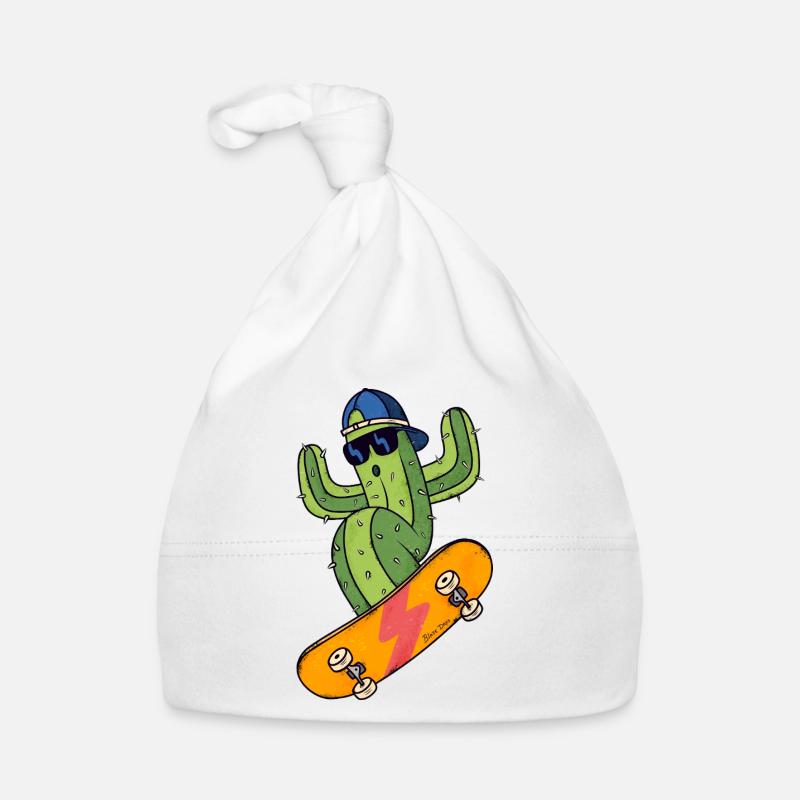 Cactus Skater Organic Baby Cap