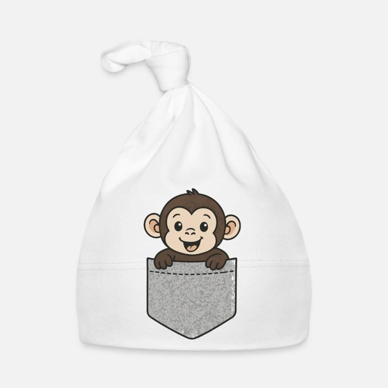 Pocket monkey Organic Baby Cap