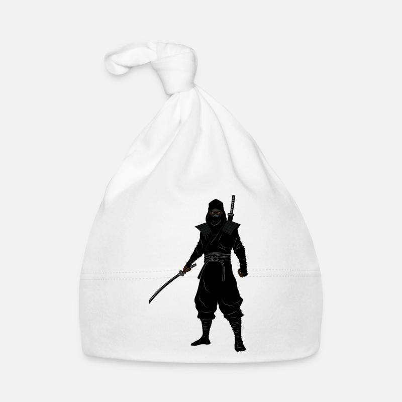 Position de combat ninja à deux bras Bonnet bio Bébé