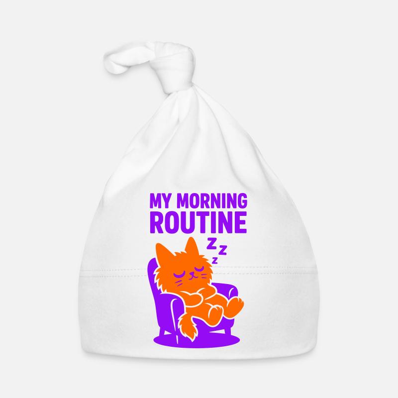 Morning Routine Cat #1 Organic Baby Cap
