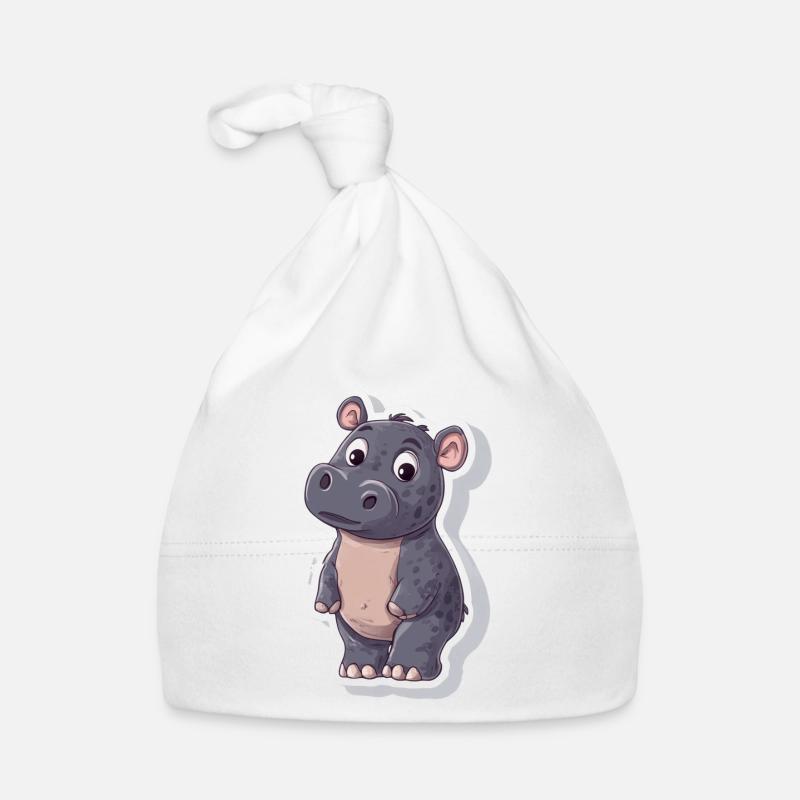 Nilpferd Baby Bio-Mütze