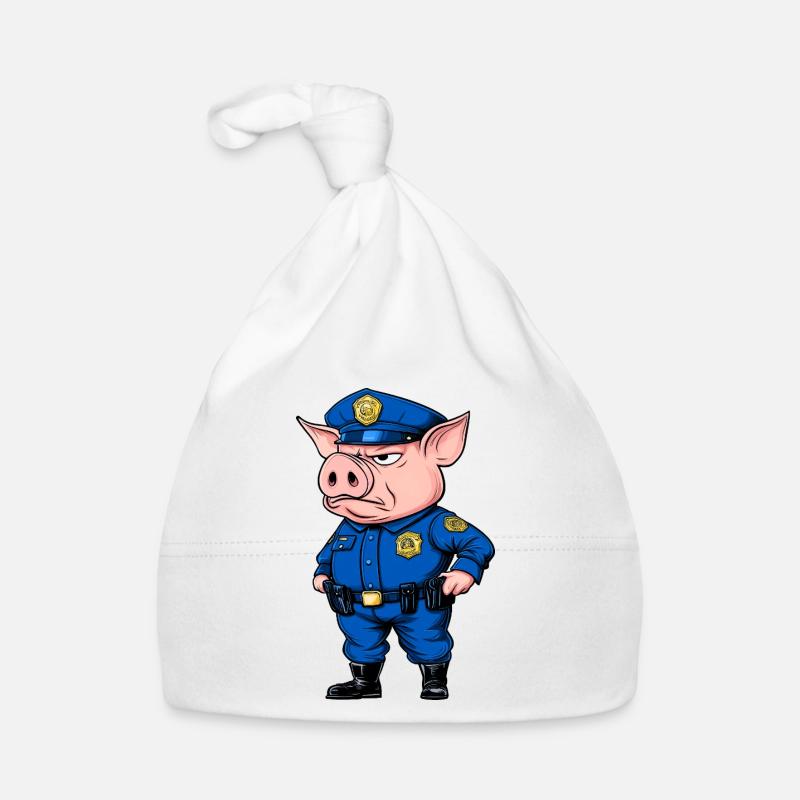 Cochons policiers Bonnet bio Bébé