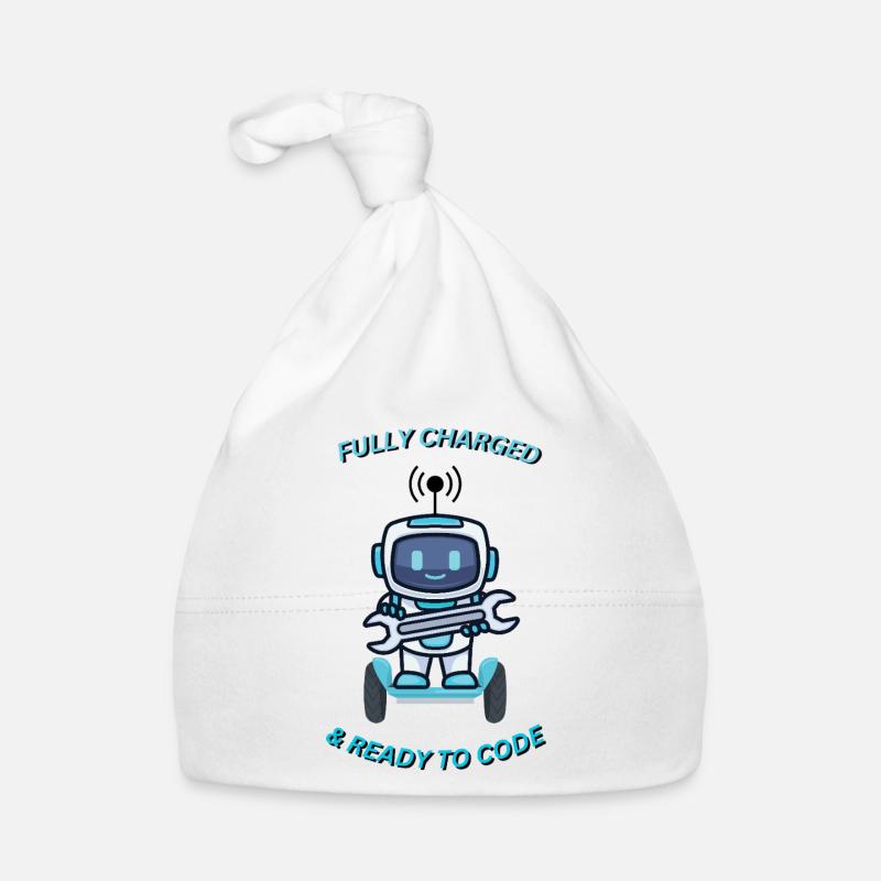 Robot avec clé Bonnet bio Bébé