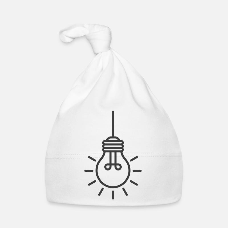 Icône de ligne d’ampoule suspendue Bonnet bio Bébé