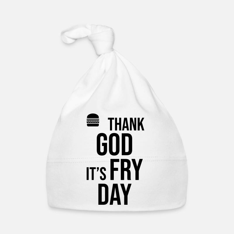 Dieu merci, c’est le jour de la frite Bonnet bio Bébé