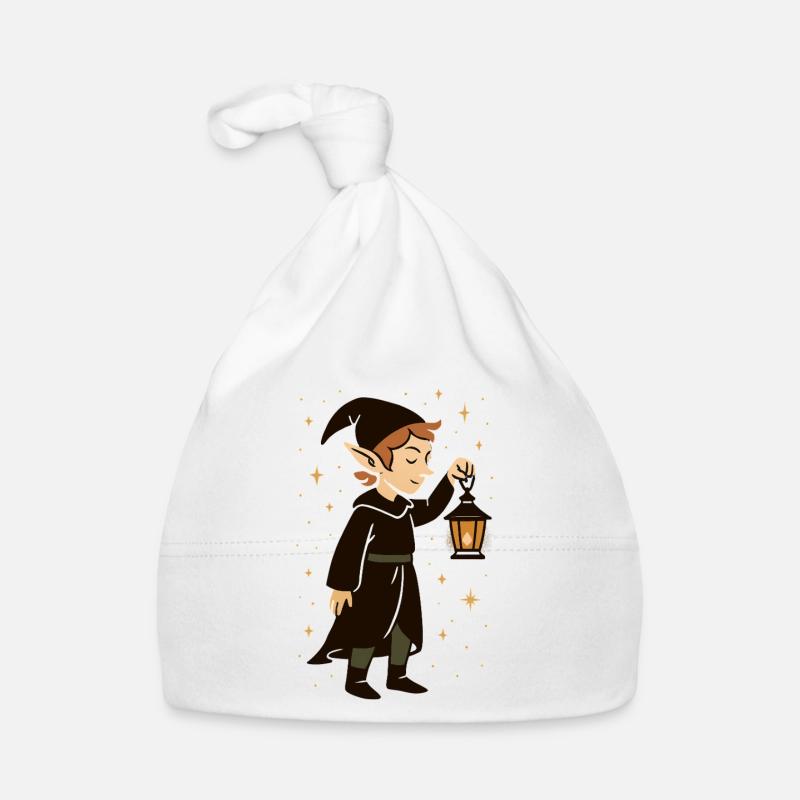 Elven lantern in the starlight Organic Baby Cap