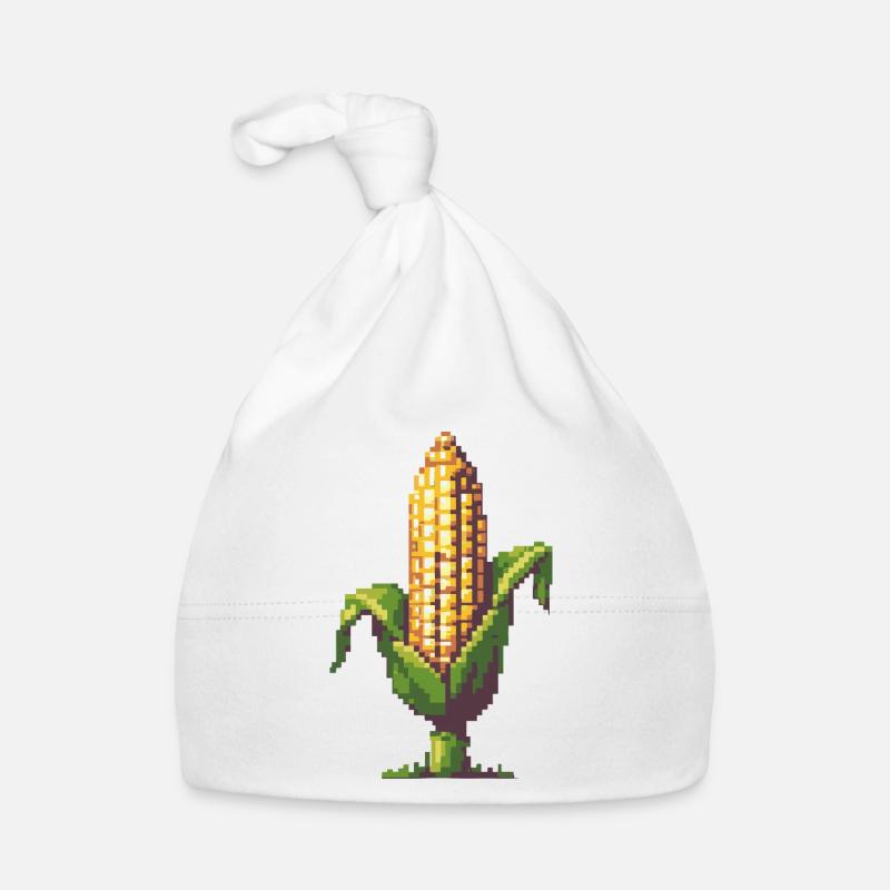 Pixel maïs Pixel Art Bonnet bio Bébé