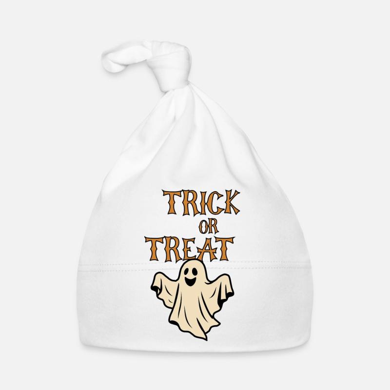 Trick oder Treat Geister Halloween Retro Baby Bio-Mütze