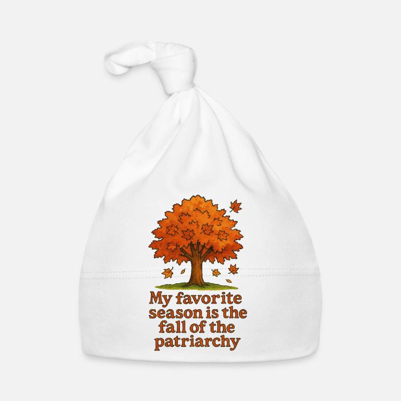 Herbstbaum: Fall des Patriarchats Baby Bio-Mütze