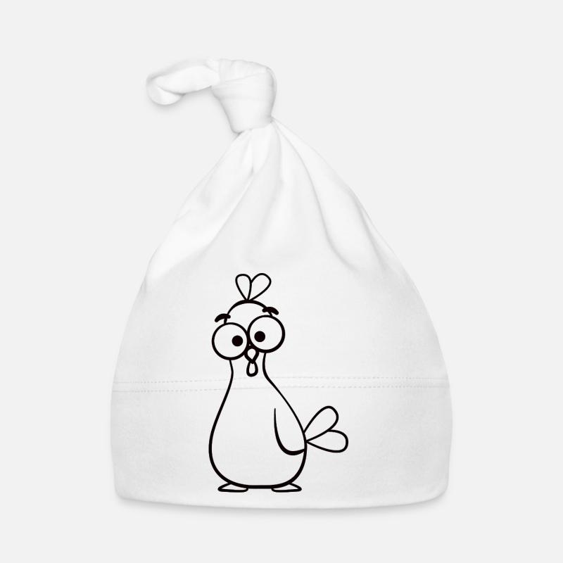 Illustration de poulet de dessin animé Odd Bonnet bio Bébé