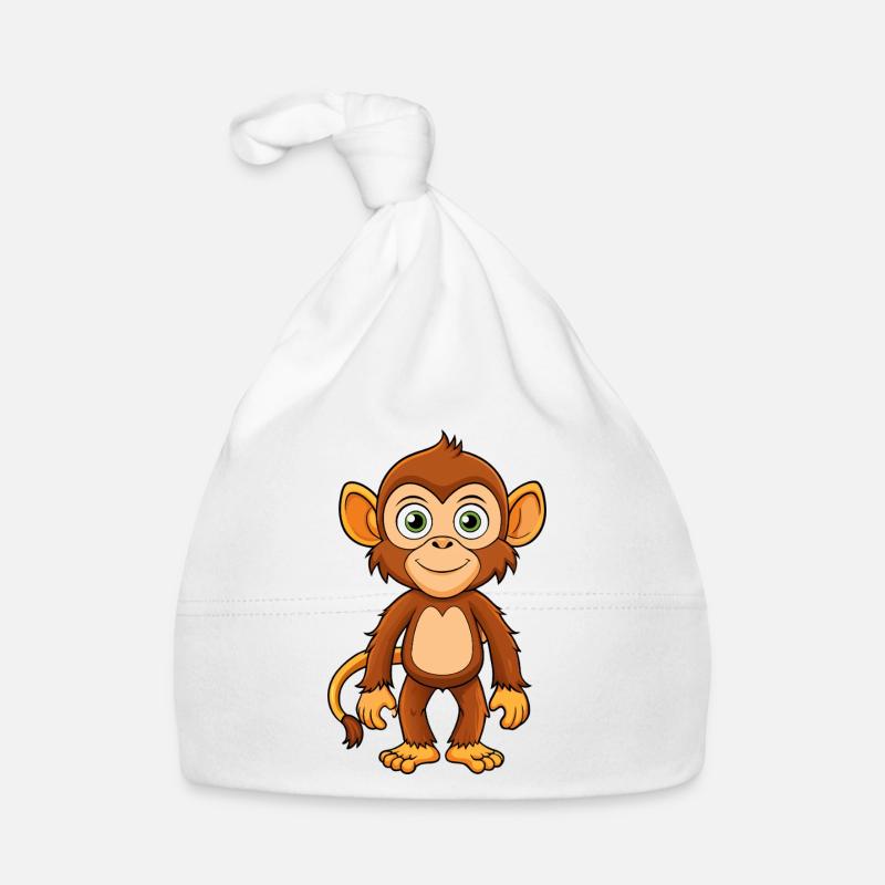 Affe Baby Bio-Mütze