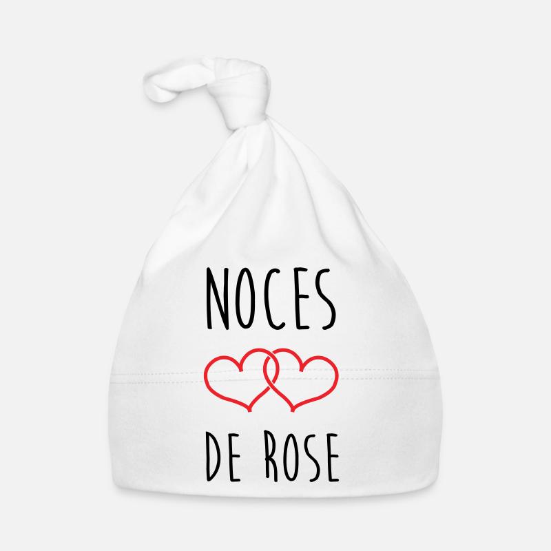 Noces de Rose 17 ans de mariage Bonnet bio Bébé