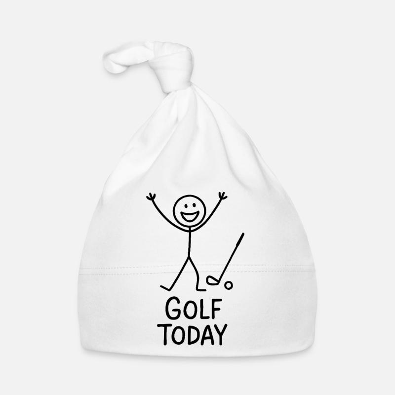 Golf Today Golfer Humor Gift Idea Golfer Organic Baby Cap