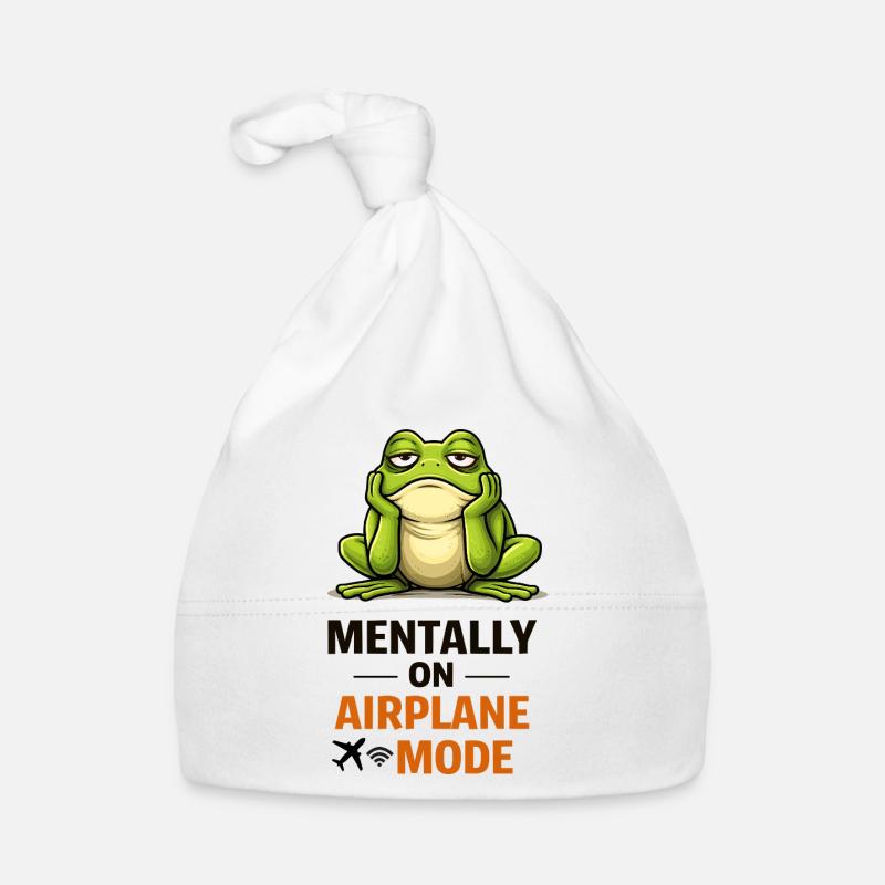 Frosch im Flugzeugmodus-Meme Baby Bio-Mütze