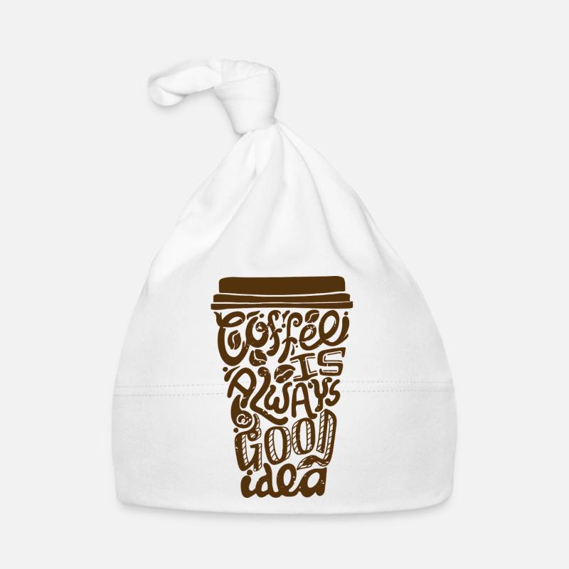 Coffee is a good idea Organic Baby Cap