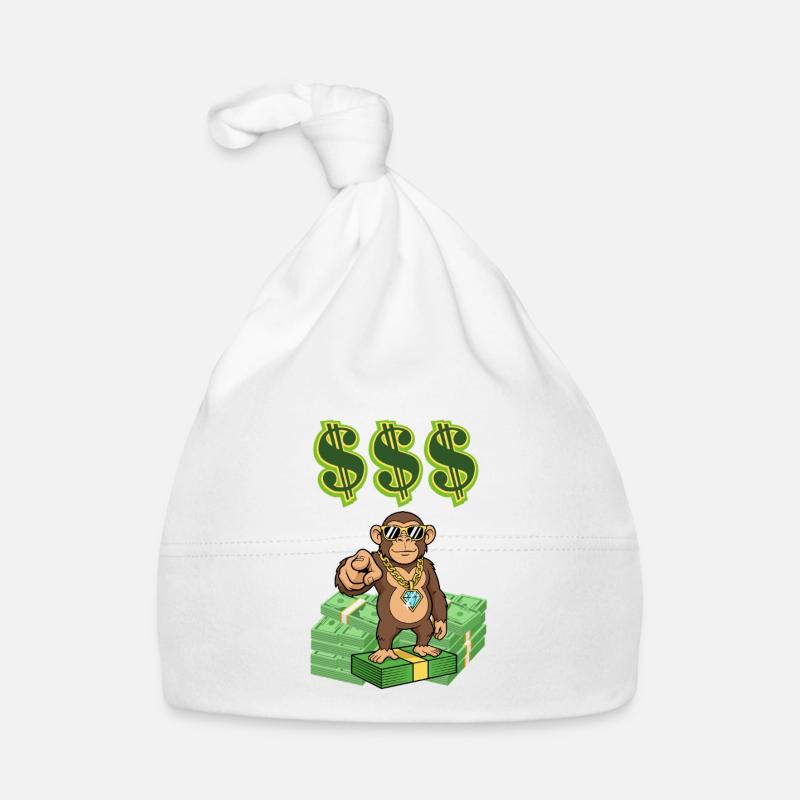 Reicher Affe Baby Bio-Mütze
