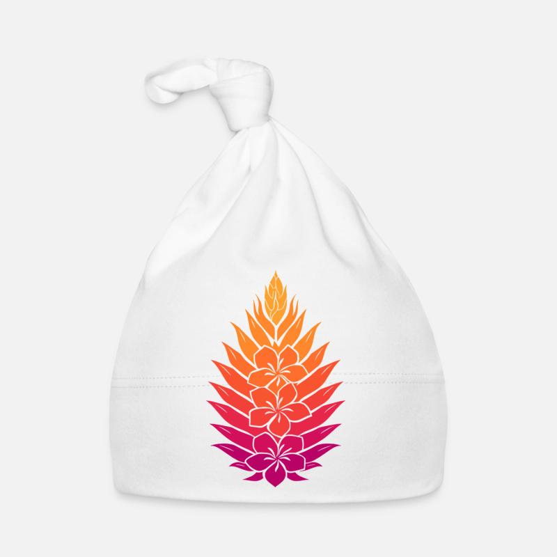 Regenbogen Lotus Mandala Baby Bio-Mütze