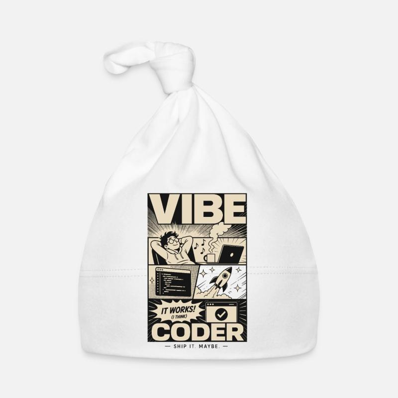 Vibe Coder Programmer Humor Baby Bio-Mütze