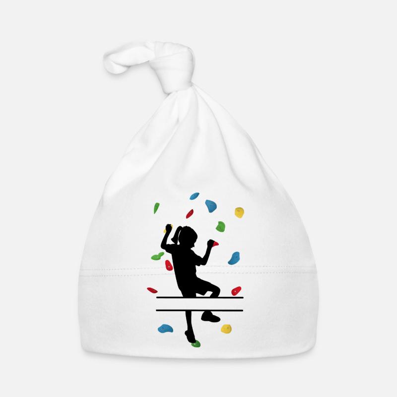 Climbing Wall Girl – Custom Climber Organic Baby Cap