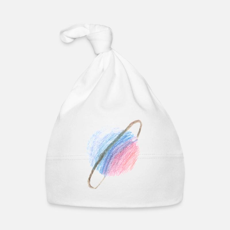 Lila-blauer Planet Baby Bio-Mütze