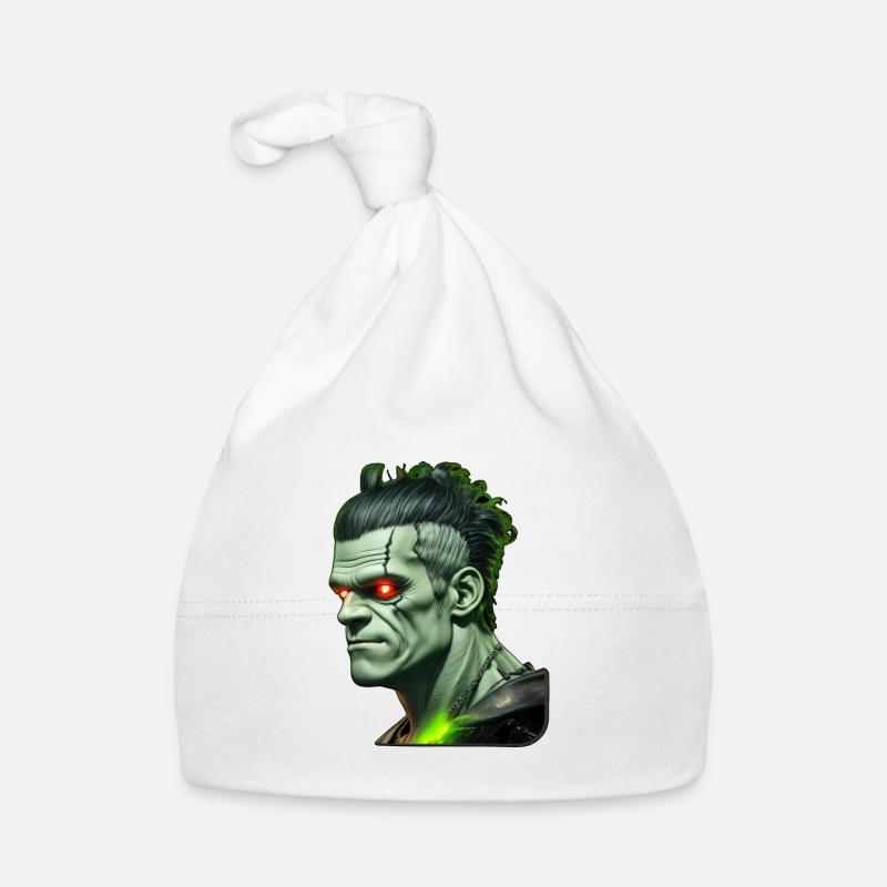 Monstre vert d’Halloween 5 Bonnet bio Bébé