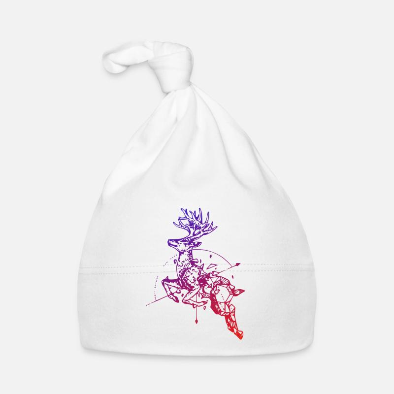 Deer with compass Organic Baby Cap