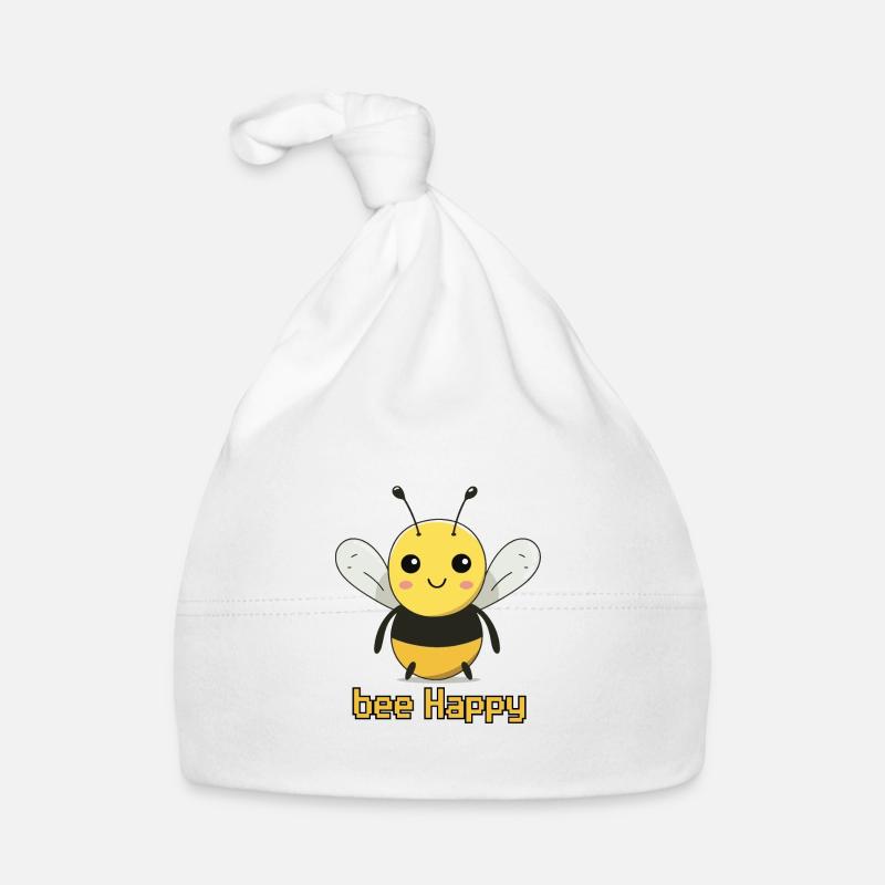 bee Happy Organic Baby Cap
