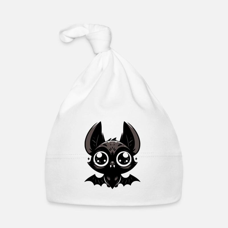 Fledermaus - Baby Bio-Mütze - Weiß