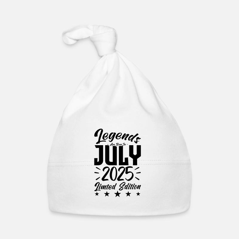 Born in July 2025. Birthday gift. Organic Baby Cap