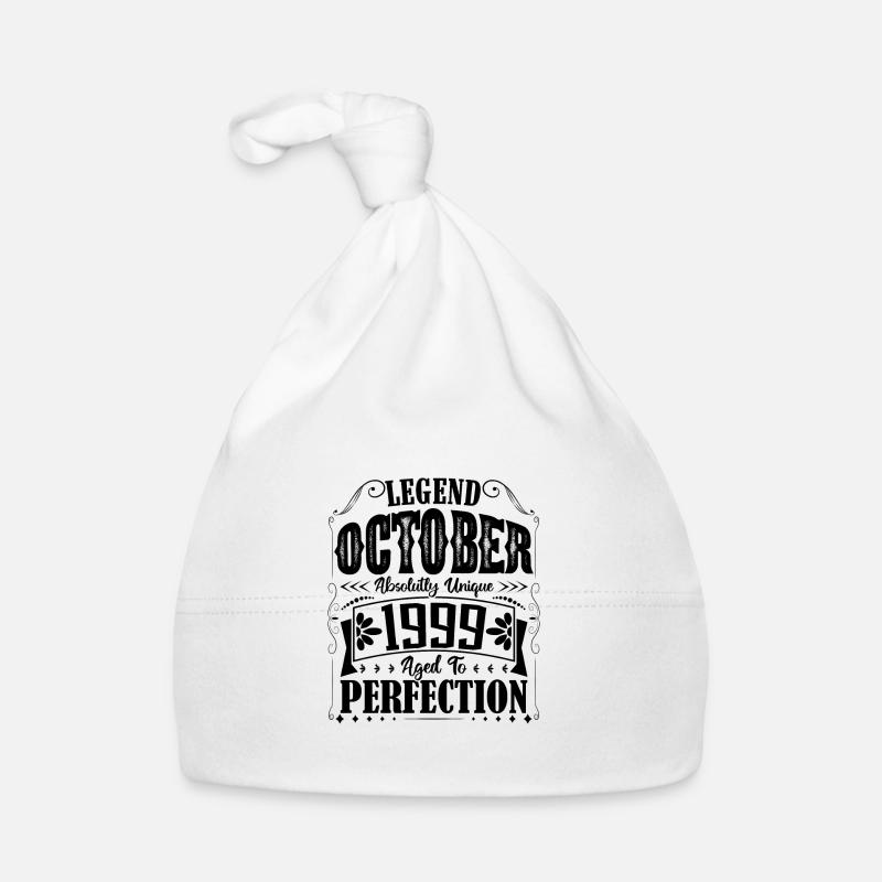 October 1999. October 1999 Birthday Gift. Organic Baby Cap