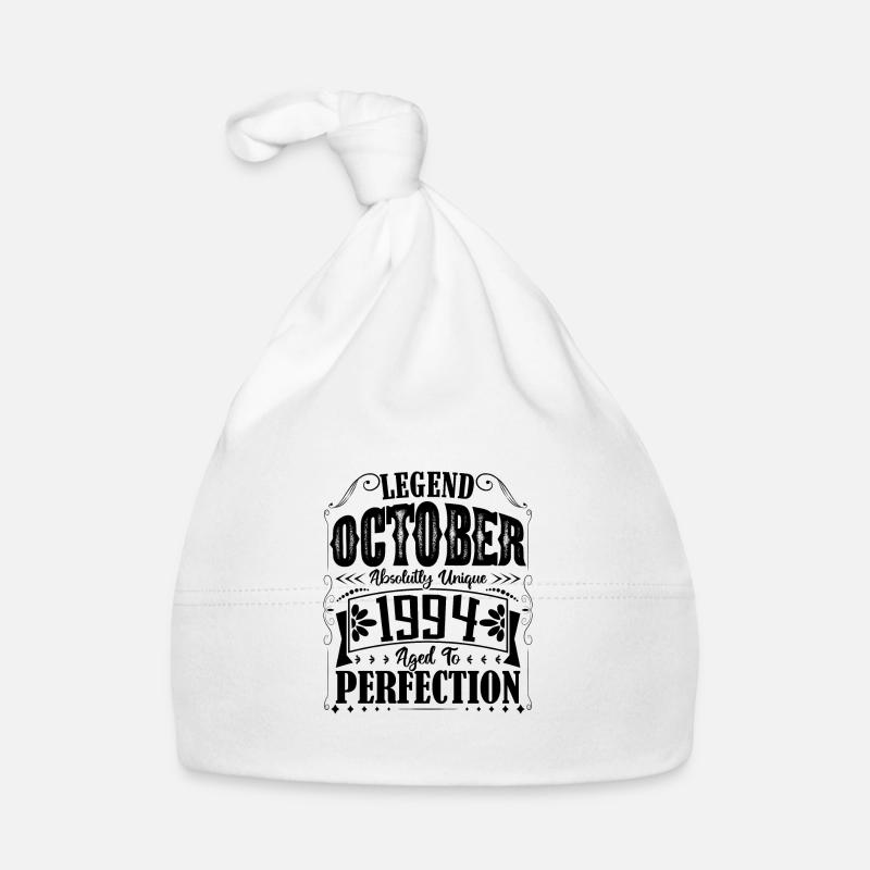 Octobre 1994. Cadeau d'Anniversaire octobre 1994. Bonnet bio Bébé