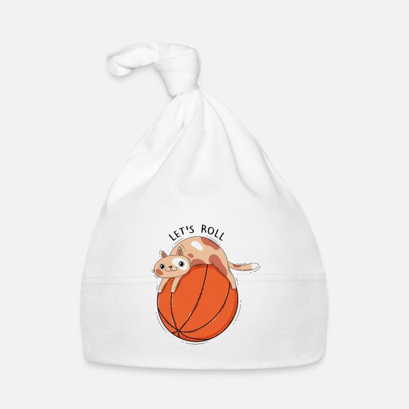 Chat et basket-ball Bonnet bio Bébé