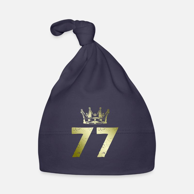 77 Zahl Krone Baby Bio-Mütze