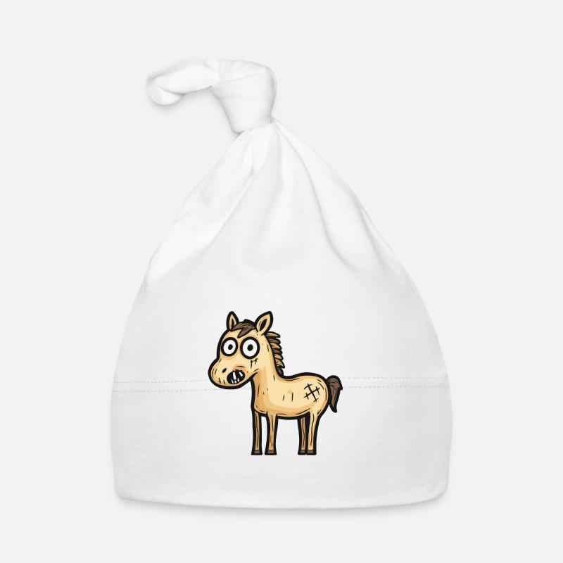 Cheval Halloween Bande dessinée Zombie Bonnet bio Bébé