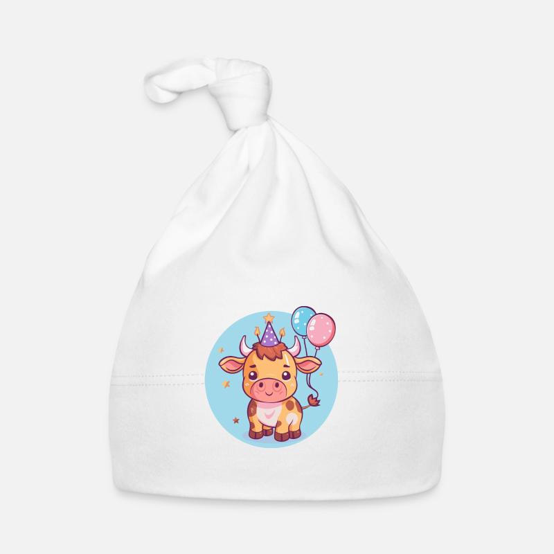 Stier Geburtstag Comic Baby Bio-Mütze