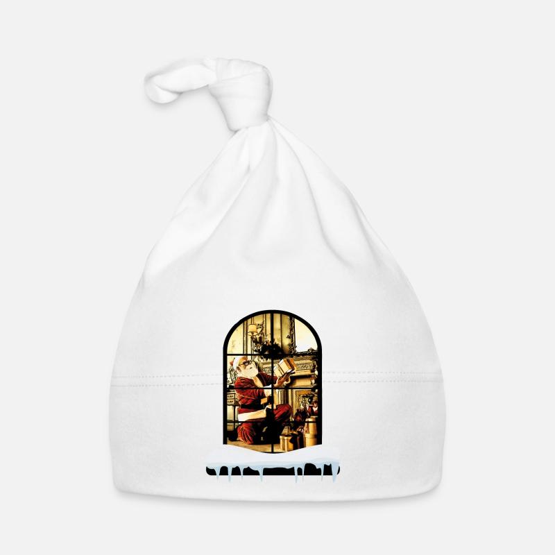 Der Weihnachtsmann zu Hause Baby Bio-Mütze