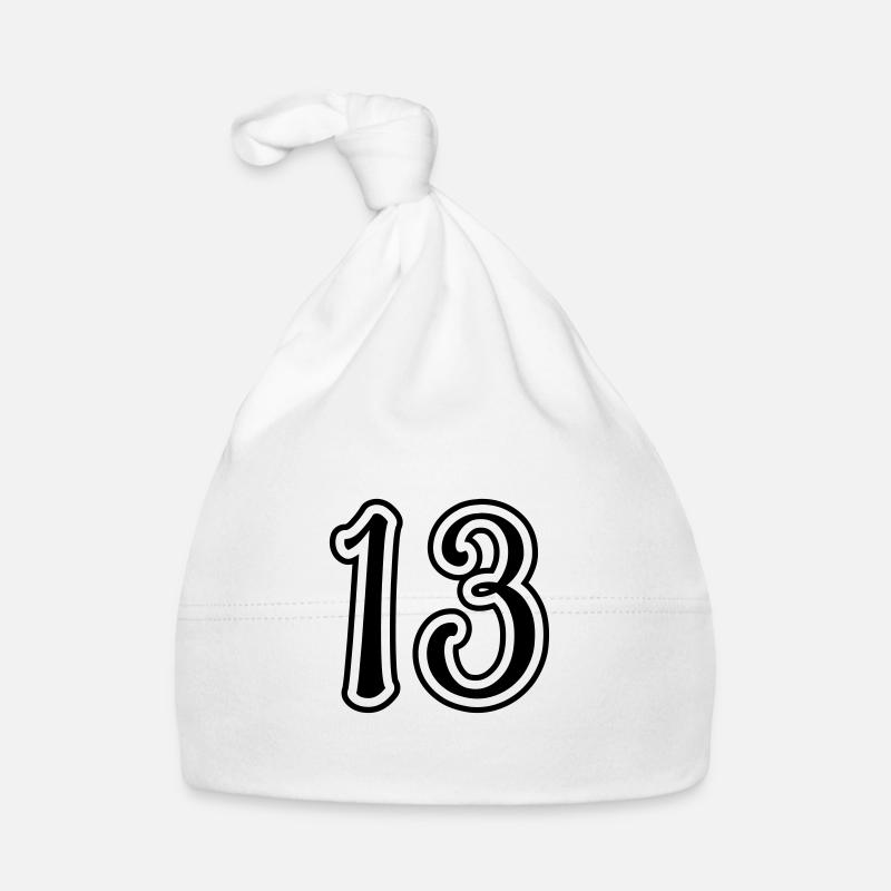 13 Numéro de numéro Bonnet bio Bébé