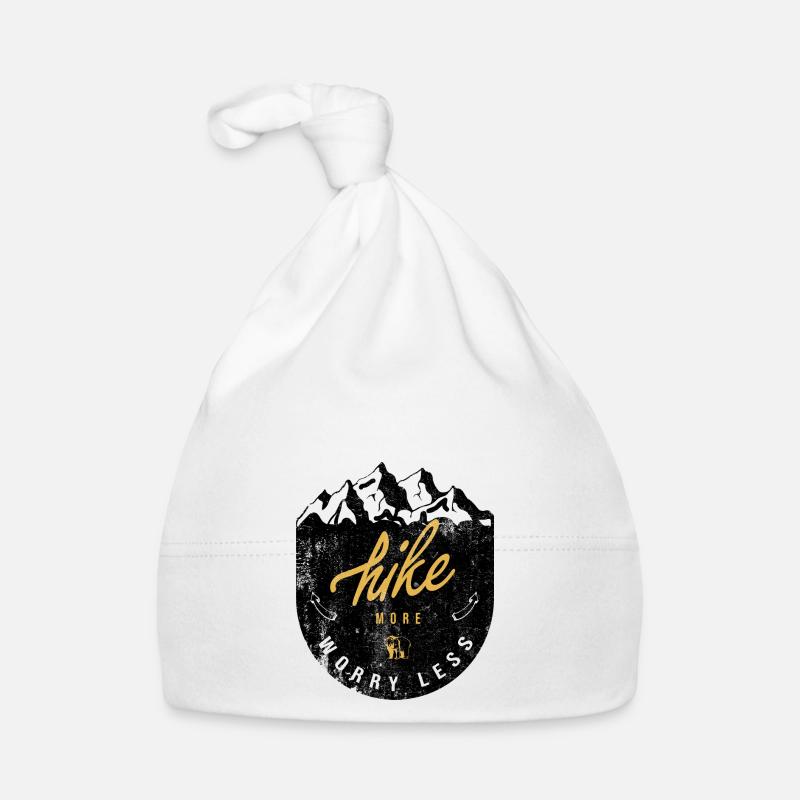 hike more worry less Baby Bio-Mütze