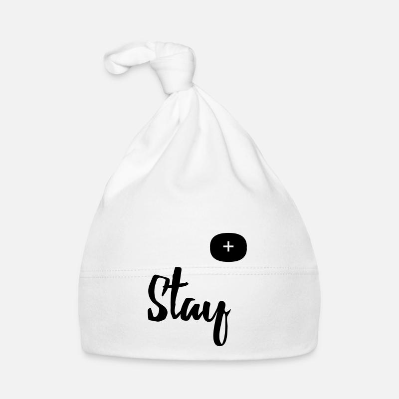 Restez positif Bonnet bio Bébé