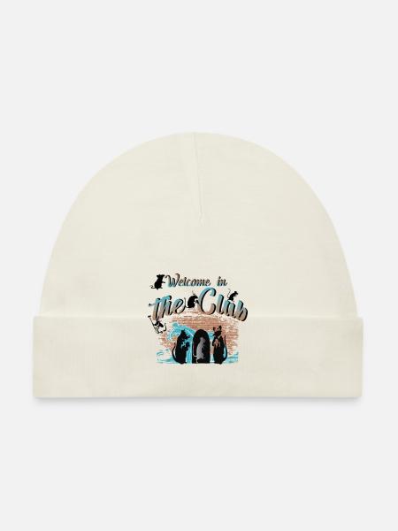 Rats Art Design 2 - Organic Baby Cap - white - Front