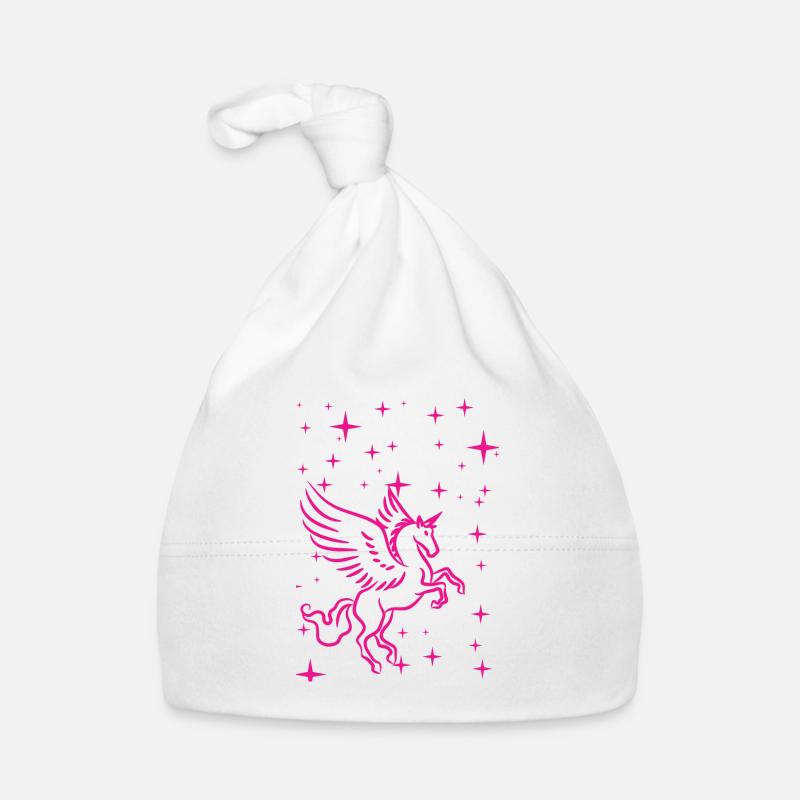Pegasus in pink Organic Baby Cap