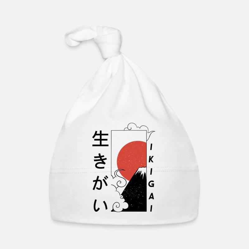 "Ikigai" ist ein japanisches Konzept Baby Bio-Mütze