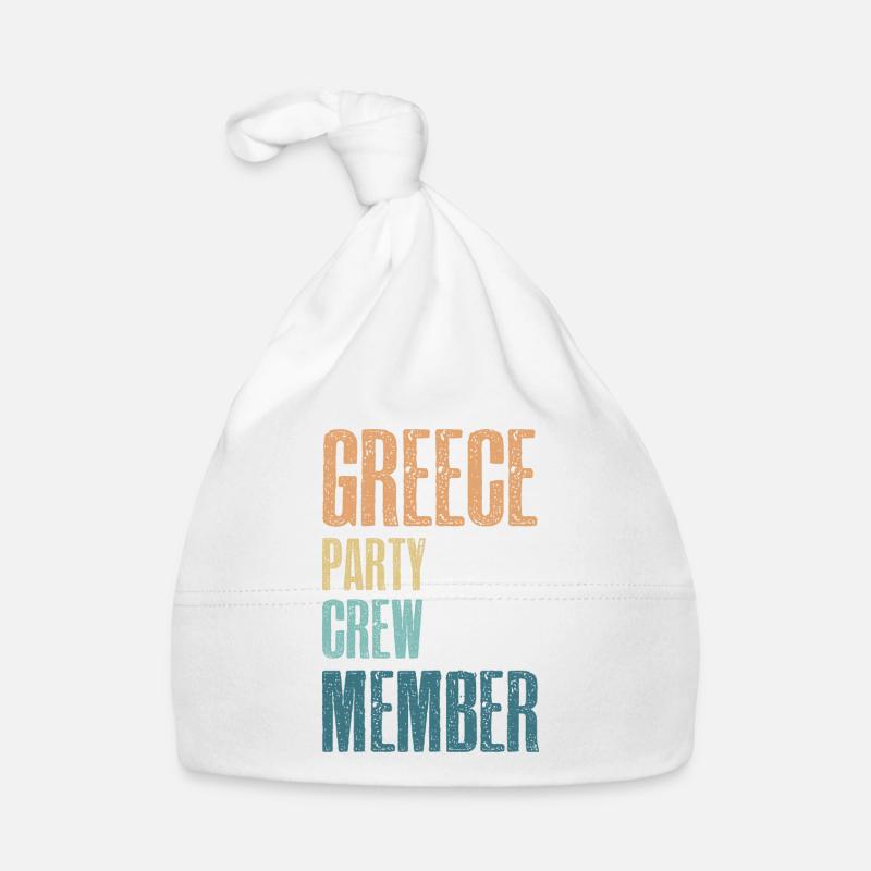 Greece Party Crew Baby Bio-Mütze