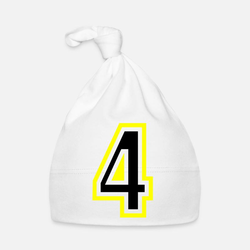 4 Number College Organic Baby Cap